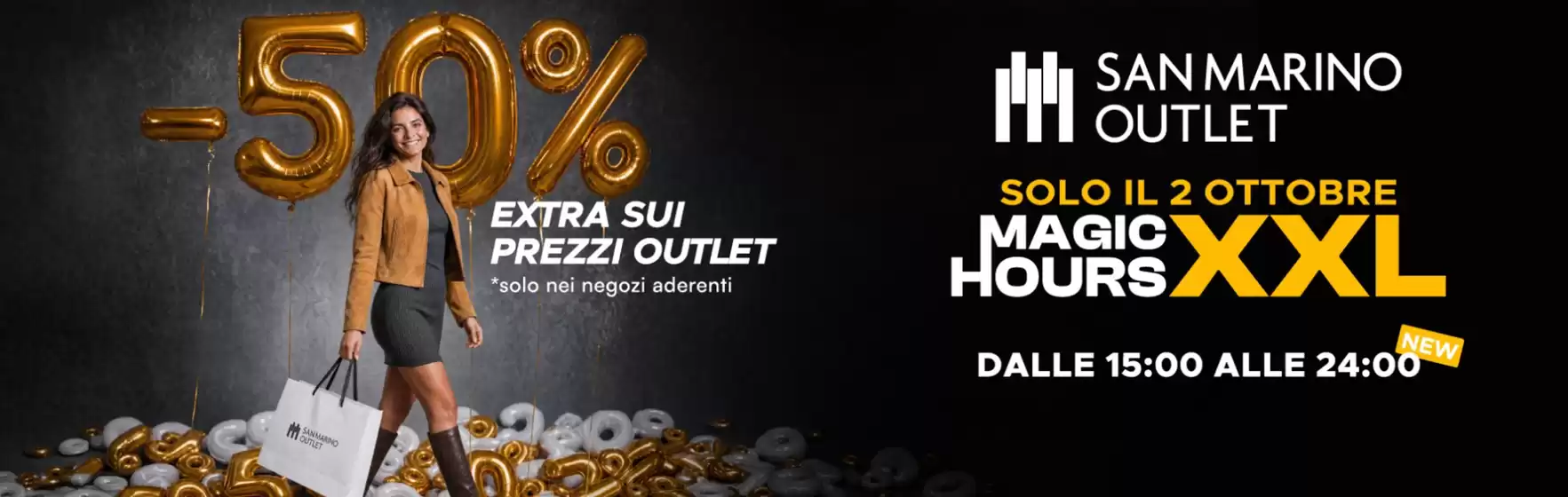 Volantino San Marino Outlet Experience a Villadossola | Extra sui prezzi outlet | 2026-10-02T00:00:00.000Z - 2026-10-02T00:00:00.000Z