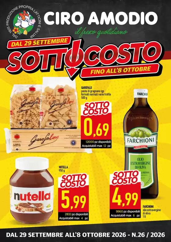Volantino Ciro Amodio | Sottocosto | 2026-09-29T00:00:00.000Z - 2026-10-08T00:00:00.000Z