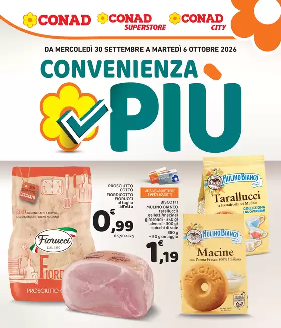 Volantino Conad City a | Convenienza Più | 2026-09-30T00:00:00.000Z - 2026-10-06T00:00:00.000Z