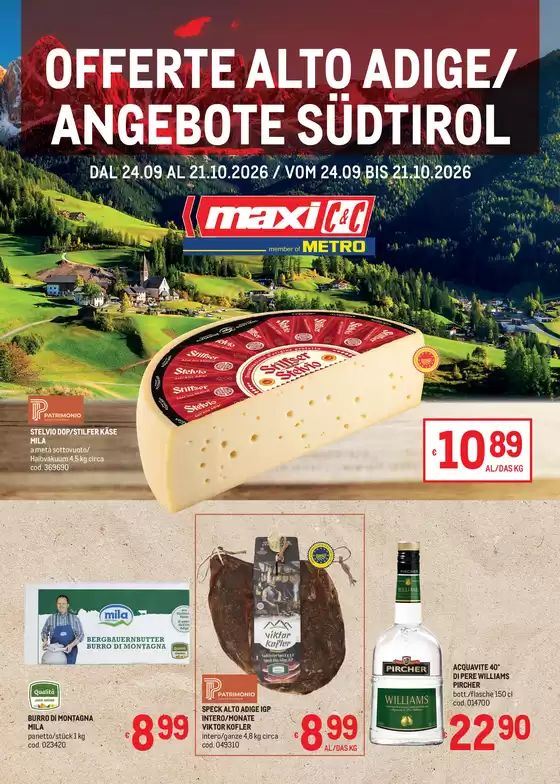 Volantino Metro | Offerte Alto Adige | 2026-09-24T00:00:00.000Z - 2026-10-21T00:00:00.000Z