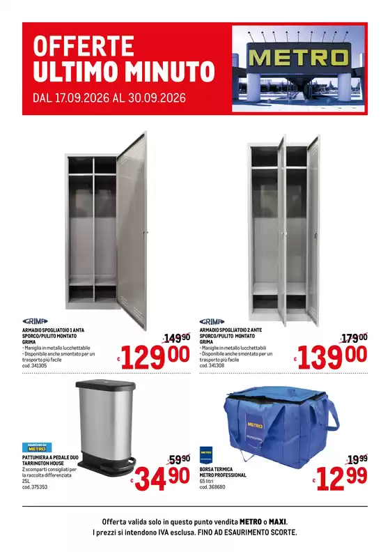 Volantino Metro | Offerte ultimo minuto | 2026-09-17T00:00:00.000Z - 2026-09-30T00:00:00.000Z