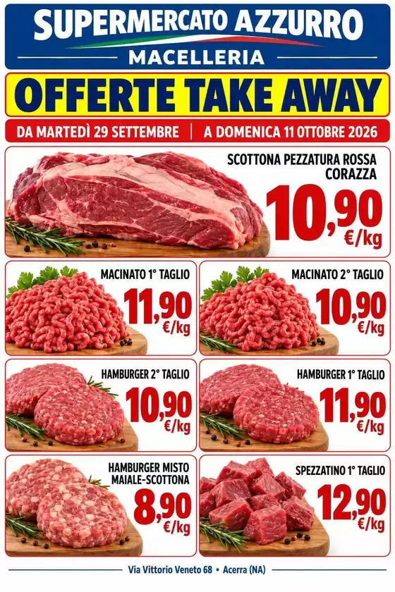Volantino Supermercato Azzurro a Taggia | Offerte take away | 2026-09-29T00:00:00.000Z - 2026-10-11T00:00:00.000Z