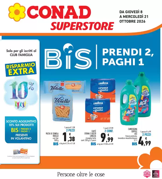 Volantino Conad Superstore a Fiumalbo | BIS SUPERSTORE TOSCANA | 2026-10-08T00:00:00.000Z - 2026-10-21T00:00:00.000Z