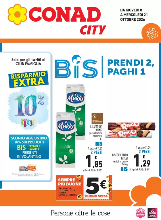 Volantino Conad City a Terontola | BIS CITY TOSCANA | 2026-10-08T00:00:00.000Z - 2026-10-21T00:00:00.000Z