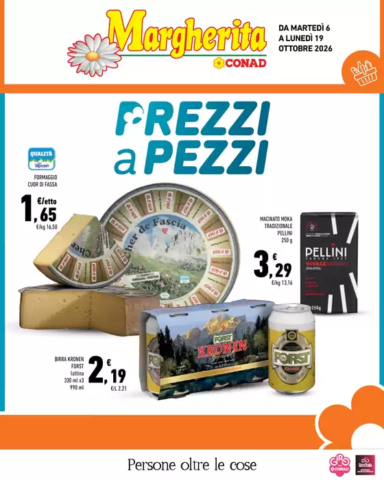 Volantino Margherita Conad a Livorno | Prezzi a pezzi da Conad Margherita | 2026-10-06T00:00:00.000Z - 2026-10-19T00:00:00.000Z