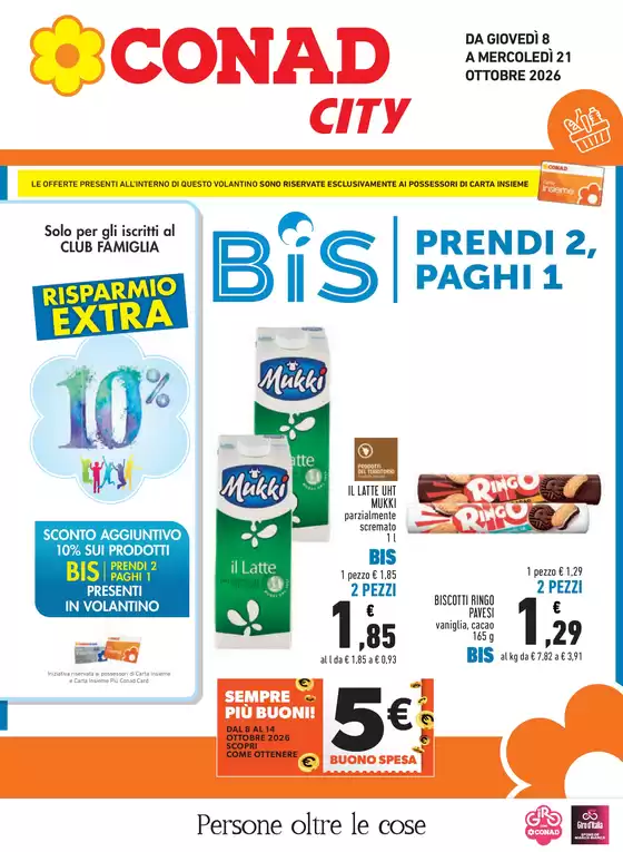 Volantino Conad City a Marina Di Campo | BIS CITY ELBA | 2026-10-08T00:00:00.000Z - 2026-10-21T00:00:00.000Z