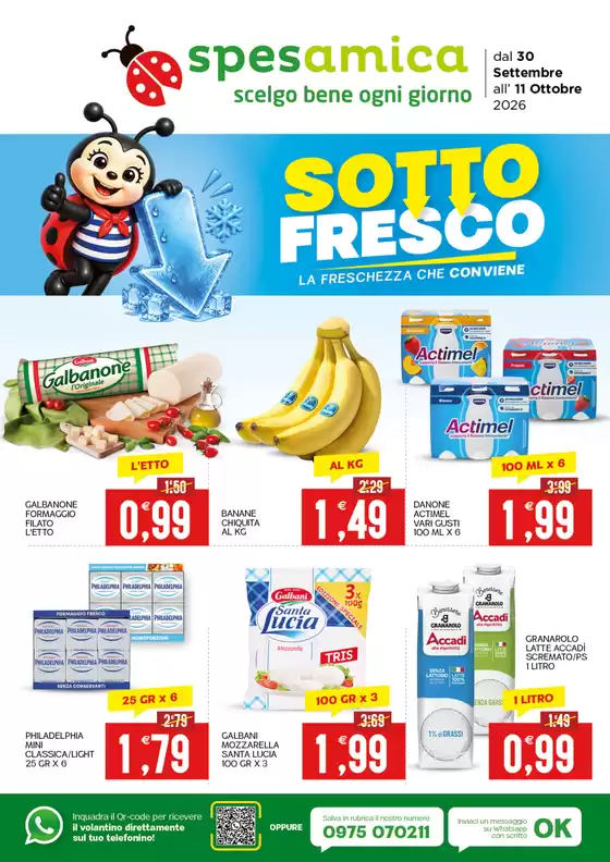 Volantino Spesamica | Sottofresco | 2026-09-30T00:00:00.000Z - 2026-10-11T00:00:00.000Z