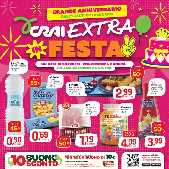 Volantino Crai a Caianello | Crai in Festa | 2026-10-01T00:00:00.000Z - 2026-10-11T00:00:00.000Z