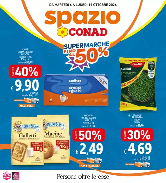 Volantino Spazio Conad a Benevento | Super Marche fino al 50% | 2026-10-06T00:00:00.000Z - 2026-10-19T00:00:00.000Z