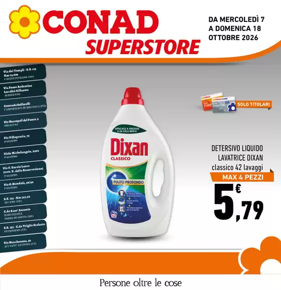 Volantino Conad Superstore a Palermo | Supplemento Convenienza | 2026-10-07T00:00:00.000Z - 2026-10-18T00:00:00.000Z