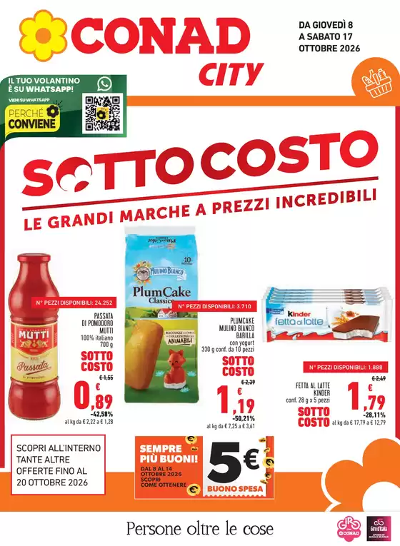 Volantino Conad City a Allumiere | SOTTOCOSTO CITY LAZIO | 2026-10-08T00:00:00.000Z - 2026-10-17T00:00:00.000Z