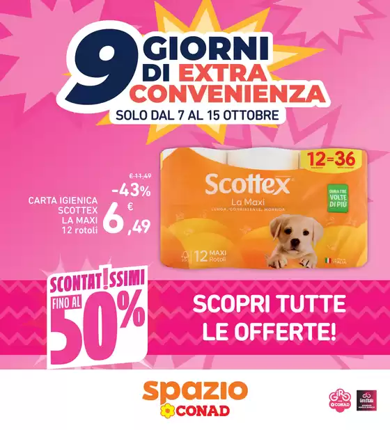 Volantino Spazio Conad | 9 GIORNI DI EXTRA CONVENIENZA | 2026-10-07T00:00:00.000Z - 2026-10-15T00:00:00.000Z