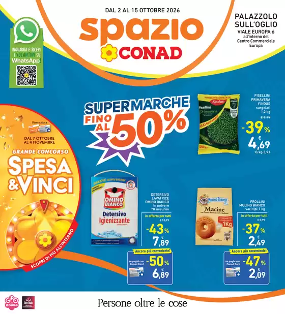 Volantino Spazio Conad | SUPERMARCHE FINO AL 50% | 2026-10-02T00:00:00.000Z - 2026-10-15T00:00:00.000Z