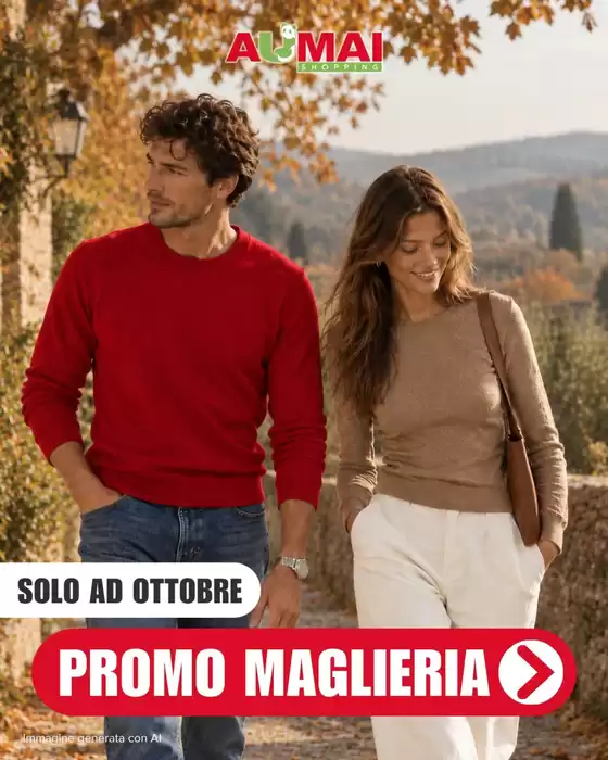 Volantino Aumai Market a Torre Annunziata | Promo maglieria | 2026-10-01T00:00:00.000Z - 2026-10-31T00:00:00.000Z