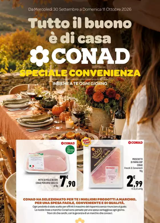 Volantino Spazio Conad | Tutto il buono è di casa | 2026-09-30T00:00:00.000Z - 2026-10-11T00:00:00.000Z