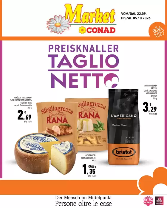 Volantino Conad City a Gualdo | Preisknaller | Conad Market | 2026-09-22T00:00:00.000Z - 2026-10-05T00:00:00.000Z
