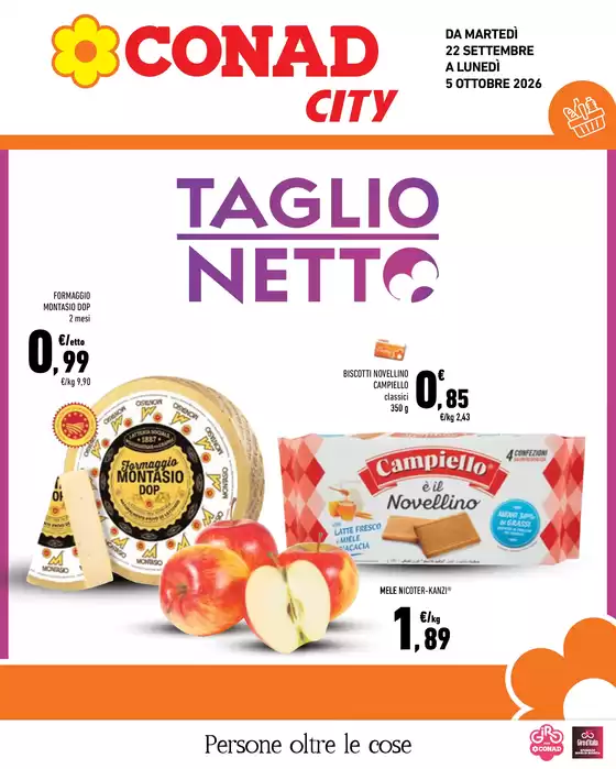 Volantino Conad City a Gualdo | Taglio Netto da Conad City | 2026-09-22T00:00:00.000Z - 2026-10-05T00:00:00.000Z