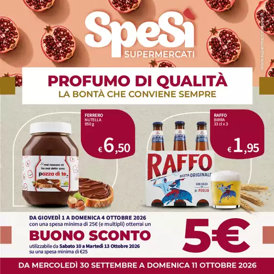 Volantino SpeSì a Montebelluna | Profumo di qualita | 2026-09-30T00:00:00.000Z - 2026-10-11T00:00:00.000Z
