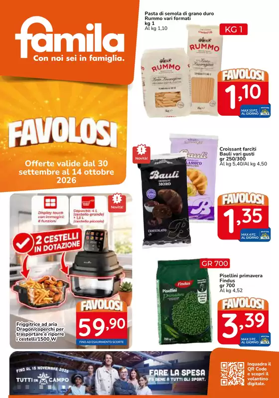 Volantino Famila Market a Aicurzio | FAVOLOSI | 2026-09-30T00:00:00.000Z - 2026-10-14T00:00:00.000Z