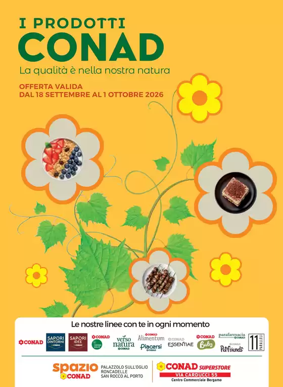Volantino Conad Superstore | CATALOGO PRODOTTI A MARCHIO CONAD SPAZIO | 2026-09-18T00:00:00.000Z - 2026-10-01T00:00:00.000Z