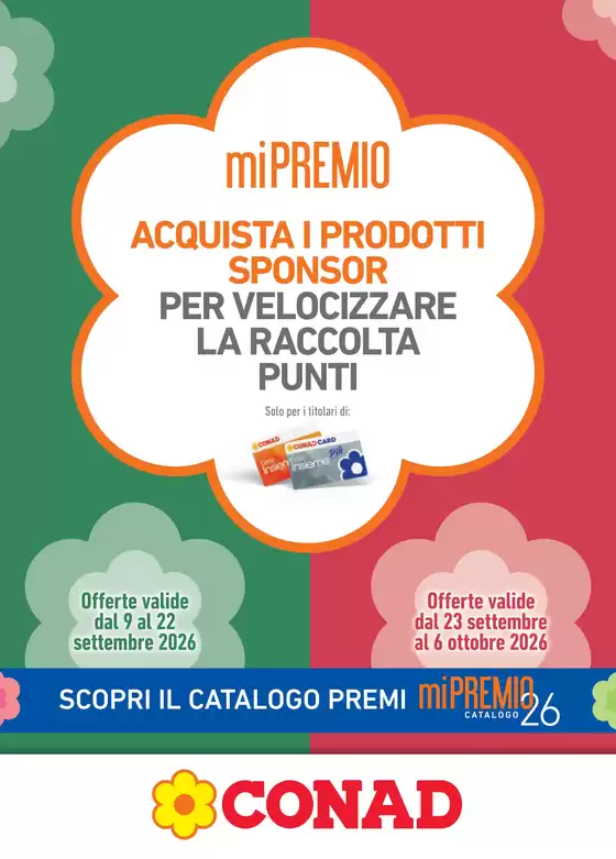 Volantino Conad a Roseto degli Abruzzi | MI PREMIO CONAD LAZIO | 2026-09-09T00:00:00.000Z - 2026-10-06T00:00:00.000Z