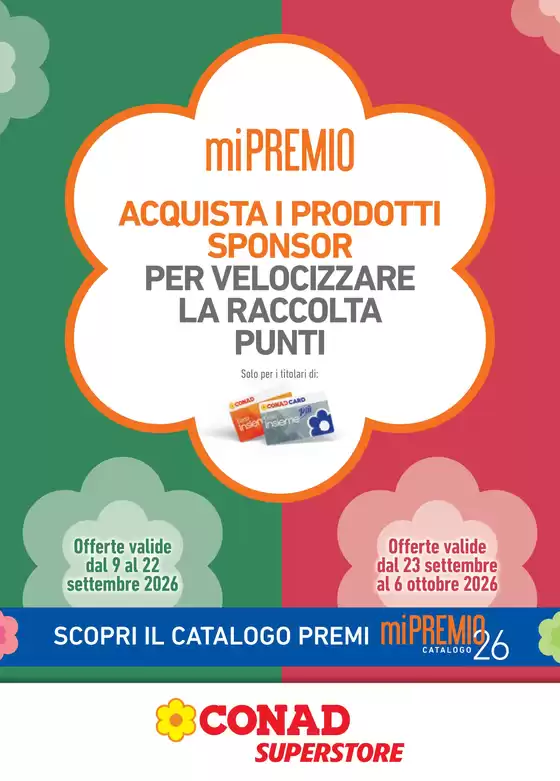 Volantino Conad Superstore a Roseto degli Abruzzi | MI PREMIO SUPERSTORE LAZIO | 2026-09-09T00:00:00.000Z - 2026-10-06T00:00:00.000Z
