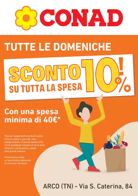 Volantino Conad | Sconto 10% su tutta la spesa! | 2026-08-30T00:00:00.000Z - 2026-11-29T00:00:00.000Z