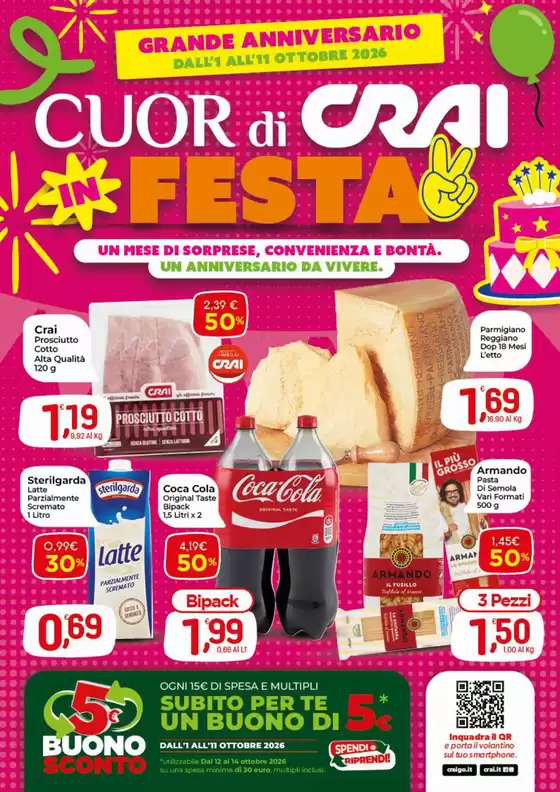 Volantino Crai a Civitavecchia | Crai in festa | 2026-10-01T00:00:00.000Z - 2026-10-11T00:00:00.000Z
