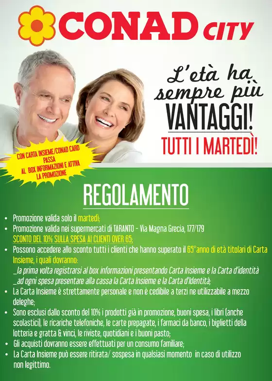 Volantino Conad City | Martedi Sconto Over 65 | 2026-01-14T00:00:00.000Z - 2026-11-30T00:00:00.000Z