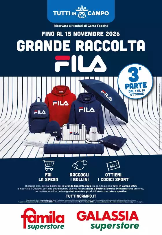 Volantino Famila Superstore a | PRODOTTI SPONSOR - 3 Parte | 2026-10-01T00:00:00.000Z - 2026-10-14T00:00:00.000Z
