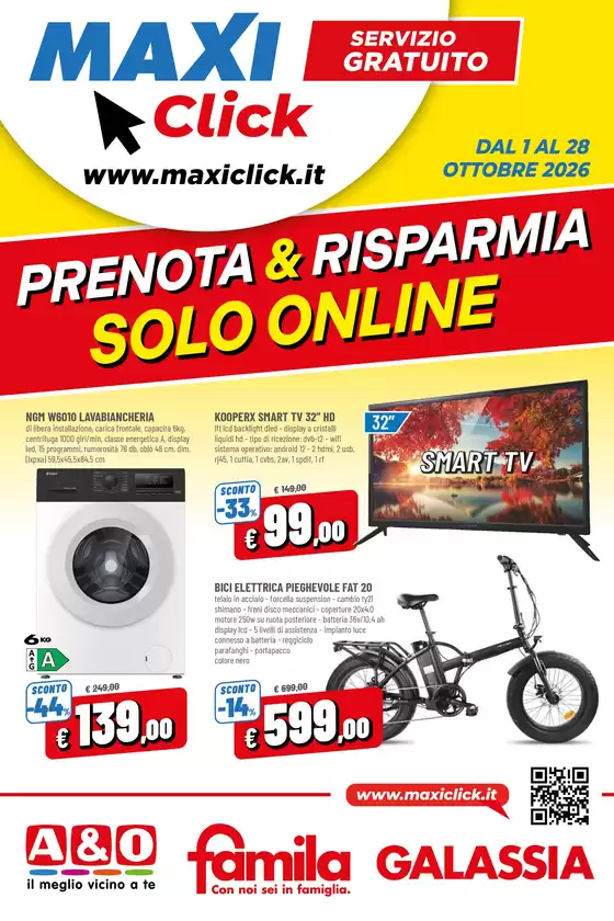 Volantino Famila a Buguggiate | PRENOTARITIRA SOLO ONLINE | 2026-10-01T00:00:00.000Z - 2026-10-28T00:00:00.000Z
