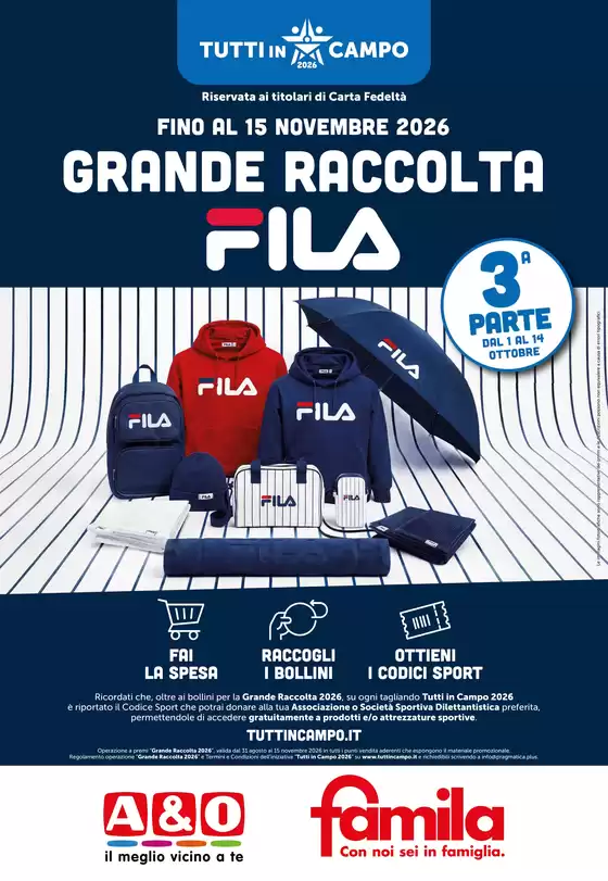 Volantino Famila a Buguggiate | PRODOTTI SPONSOR - 3 Parte | 2026-10-01T00:00:00.000Z - 2026-10-14T00:00:00.000Z