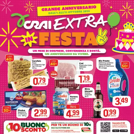 Volantino Crai a Fontanafredda | Crai in Festa | 2026-10-01T00:00:00.000Z - 2026-10-11T00:00:00.000Z