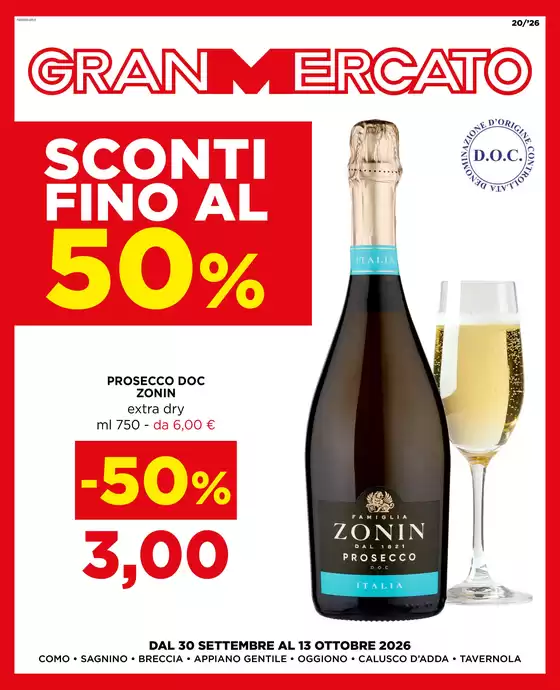 Volantino Gran Mercato a Gubbio | Sconti fino al 50% | 2026-09-30T00:00:00.000Z - 2026-10-13T00:00:00.000Z
