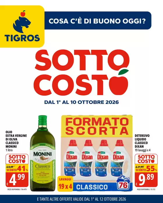 Volantino Tigros a Gubbio | Sottocosto | 2026-10-01T00:00:00.000Z - 2026-10-12T00:00:00.000Z