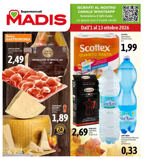 Volantino Madis | Dall'1 al 13 ottobre 2026 | 2026-10-01T00:00:00.000Z - 2026-10-13T00:00:00.000Z