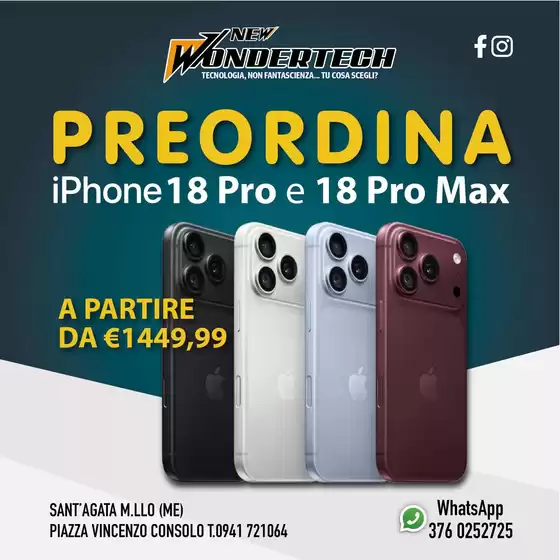 Volantino New Wondertech a Anguillara Sabazia | Le migliori offerte per tutti i clienti | 2026-09-30T00:00:00.000Z - 2026-10-04T00:00:00.000Z