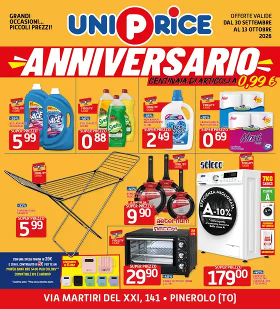 Volantino UniPrice a Ingria | Anniversario | 2026-09-30T00:00:00.000Z - 2026-10-13T00:00:00.000Z