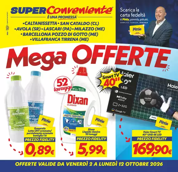 Volantino SuperConveniente | Mega offerte | 2026-10-02T00:00:00.000Z - 2026-10-12T00:00:00.000Z