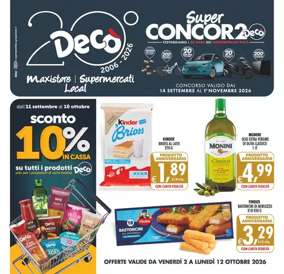 Volantino Decò a Palermo | Super concor2o | 2026-10-02T00:00:00.000Z - 2026-10-12T00:00:00.000Z
