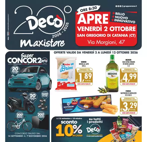 Volantino Decò | APRE | 2026-10-02T00:00:00.000Z - 2026-10-12T00:00:00.000Z