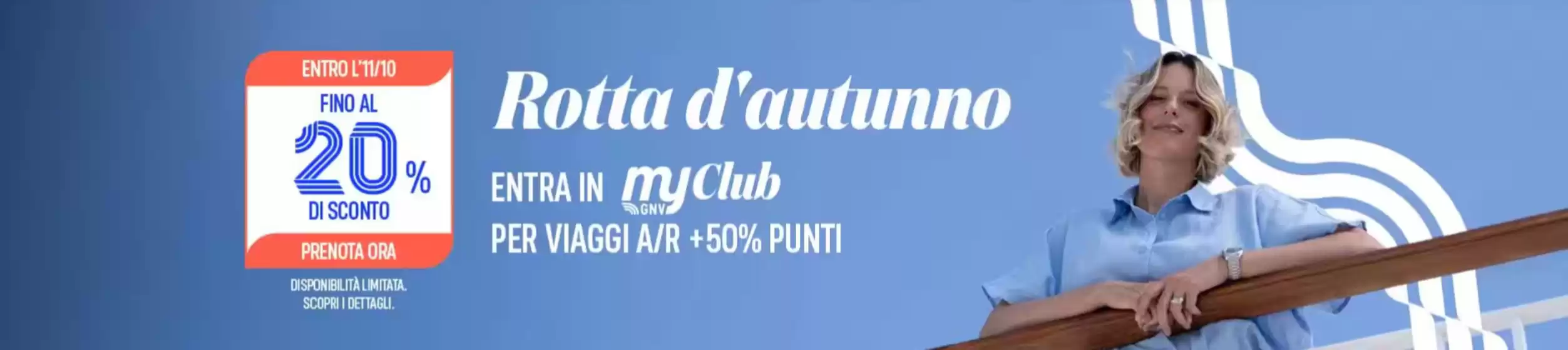 Volantino GNV a Fiano Romano | Rotta d'autunno | 2026-09-30T00:00:00.000Z - 2026-10-11T00:00:00.000Z