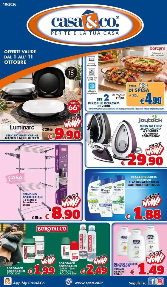 Volantino Casa & Co a Cirò Marina | Offerte valide dal 1 all' 11 ottobre | 2026-10-01T00:00:00.000Z - 2026-10-11T00:00:00.000Z