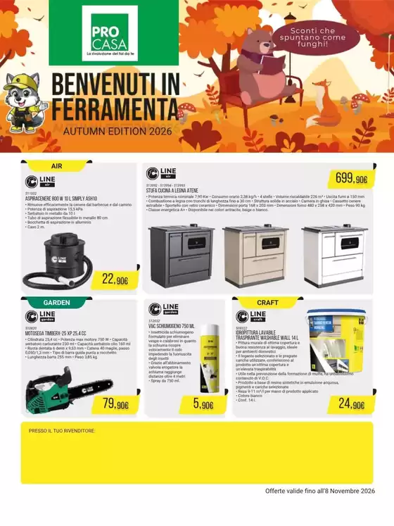 Volantino Procasa a Macerata | Benvenuti in ferramenta | 2026-09-30T00:00:00.000Z - 2026-11-08T00:00:00.000Z