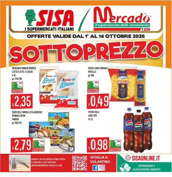 Volantino Mercadò | Sotto Prezzo | 2026-10-01T00:00:00.000Z - 2026-10-14T00:00:00.000Z