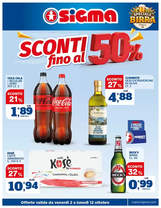Volantino Sigma | Sconti Fino Al 50% | 2026-10-02T00:00:00.000Z - 2026-10-12T00:00:00.000Z