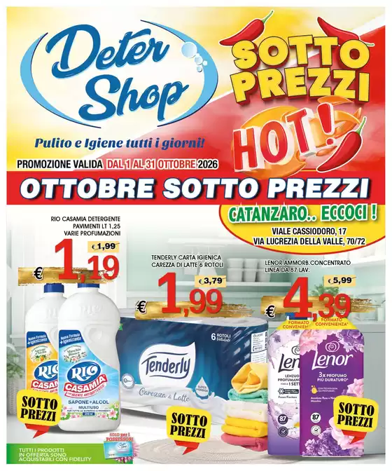 Volantino Deter Shop a Riva presso Chieri | Ottobre sotto prezzi | 2026-10-01T00:00:00.000Z - 2026-10-31T00:00:00.000Z