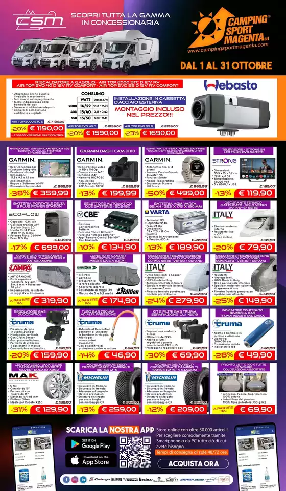 Volantino Camping Sport Magenta a Mazara del Vallo | Offerte Camping Sport Magenta | 2026-10-01T00:00:00.000Z - 2026-10-31T00:00:00.000Z