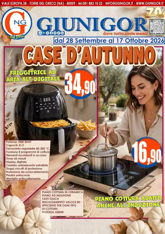 Volantino Giunigor a Riva presso Chieri | Case d'autunno | 2026-09-28T00:00:00.000Z - 2026-10-17T00:00:00.000Z