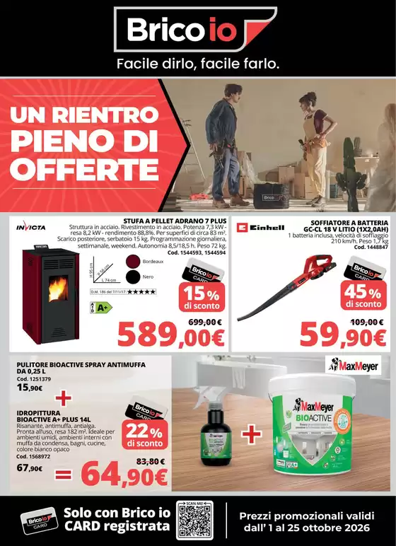 Volantino Bricoio | Un rientro pieno di offerte | 2026-10-01T00:00:00.000Z - 2026-10-25T00:00:00.000Z